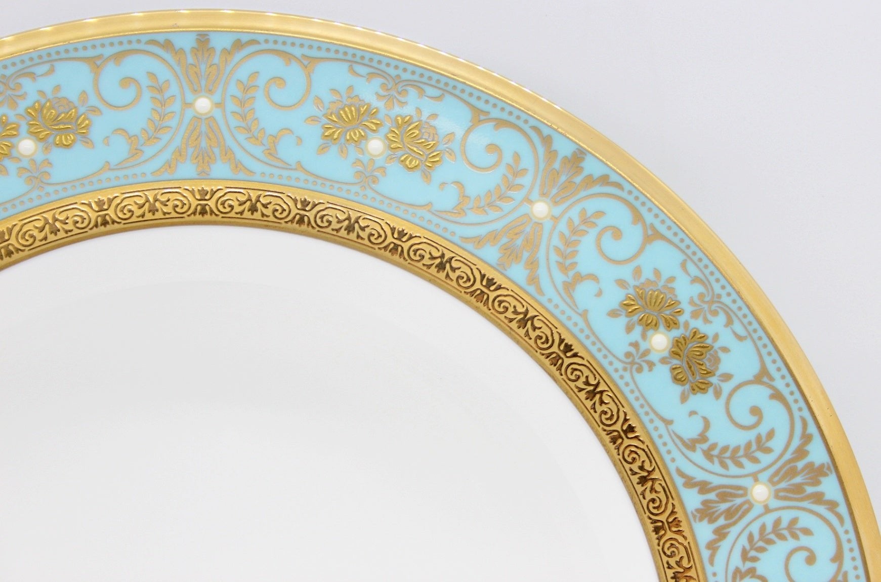 Noritake(ノリタケ) GEORGIAN TURQUOISE ジョージアンターコイズ 27.5cmプレート/皿 - 安心保証・業界最安値の販売 福助